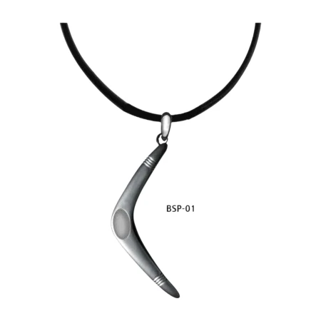 Pendentif Boomerang Argent Pendentif Boomerang Argent